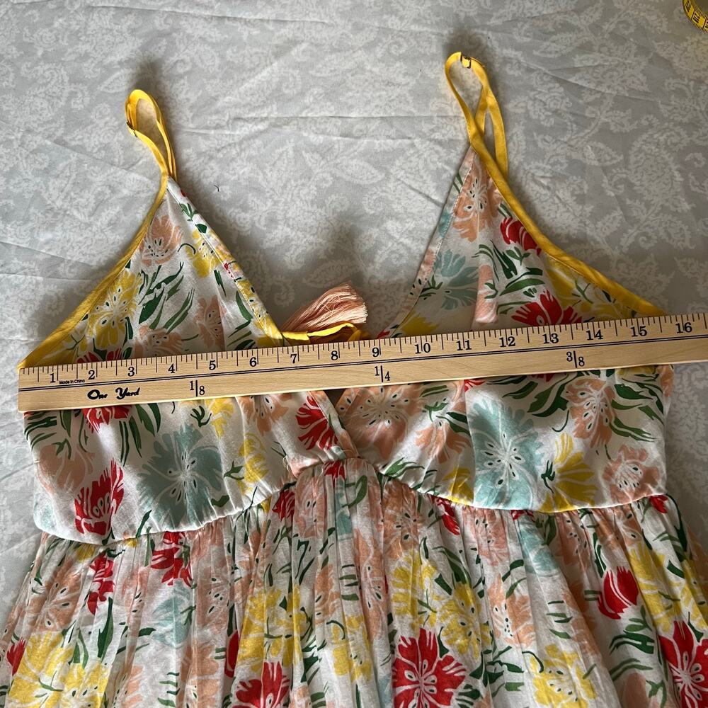 Anthropologie Ro’s Garden Florida Floral Maxi Dress Size L - Picture 9 of 14